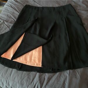 Ted Baker “car wash” skirt. Black and peach.